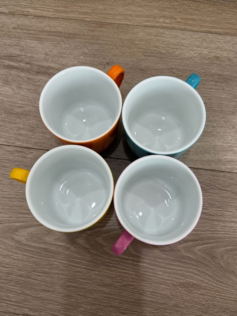 Dibbern Schönwald Germany Colorful Mug Set of 4 Porcelain Coffee Cups Modern - Picture 3 of 12